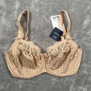 Prima Donna Bra 34E 34DD Beige Madison Cafe Au Lait Lace Full Cup Non Padded New